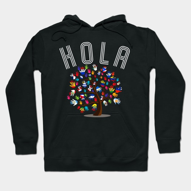 HOLA - Hispanic Heritage Month Hoodie by Etopix